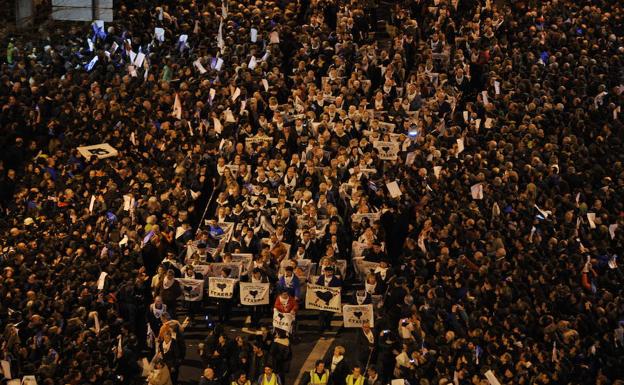 Manifestación en Bilbao.