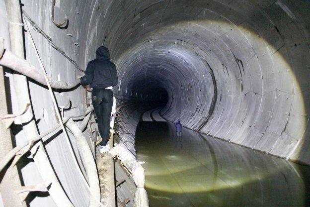 Imagen del túnel difundida por Xixón Sí Puede en diciembre. 