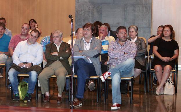 Los procesados, en una de las sesiones del juicio.