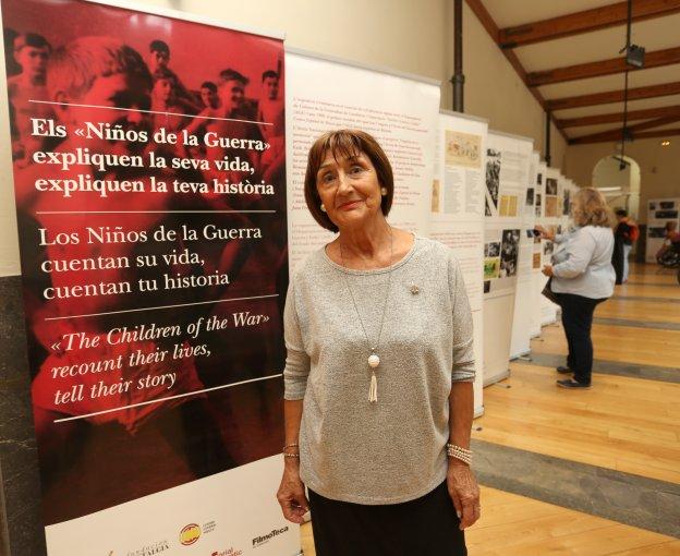 María Amparo Sánchez Monroy, ayer, en el gijonés Centro de Cultura Antiguo Instituto. 