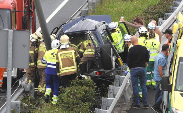 Accidente de tráfico el fin de semana./L. Calabor
