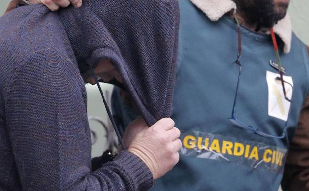 'El Chicle', tras ser detenido. /Archivo