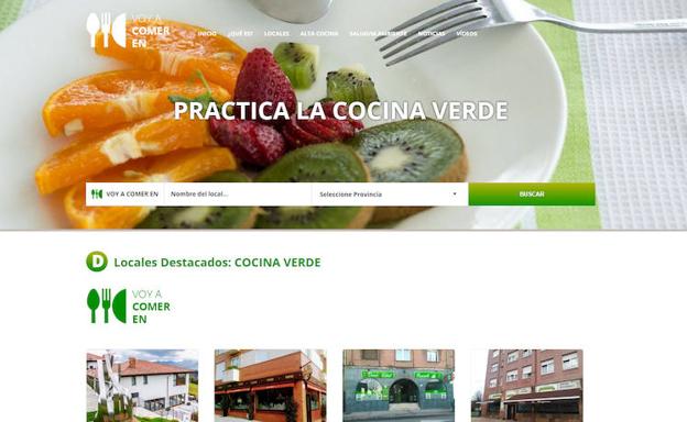 Página web de Voy a comer en.
