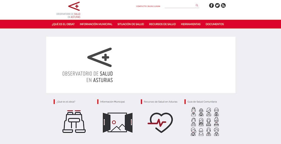 Mejor Web y Mejor Web empresarial/institucional. Observatorio de Salud./