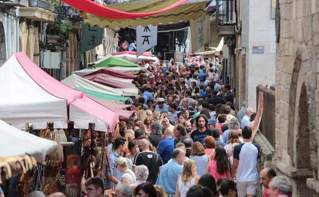 Mercado Medieval en las fiestas de San Agustín. /MARIETA