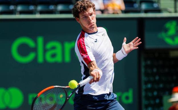 Pablo Carreño, en un momento del encuentro./EFE