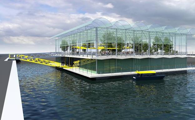 El establo se alzará sobre una plataforma de unos 1.000 metros cuadrados sobre el río Mosa. /E. C.