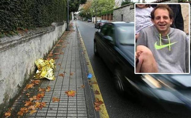 Avenida Dionisio Cifuentes, en el barrio de Somió, en Gijón. Arriba, a la derecha, el joven fallecido Juan Fombona/Ucha