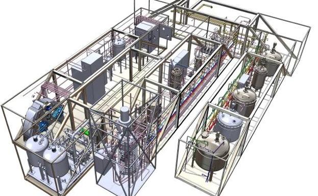 Simulación en 3D del proyecto de realidad virtual /E. C.