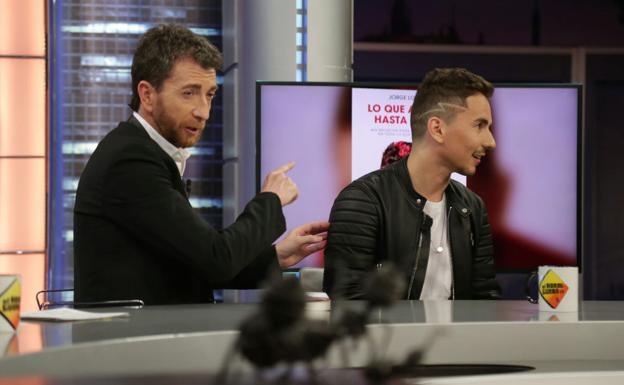 El 'zasca' de Jorge Lorenzo a Pablo Motos El 'zasca' de Jorge Lorenzo a Pablo Motos