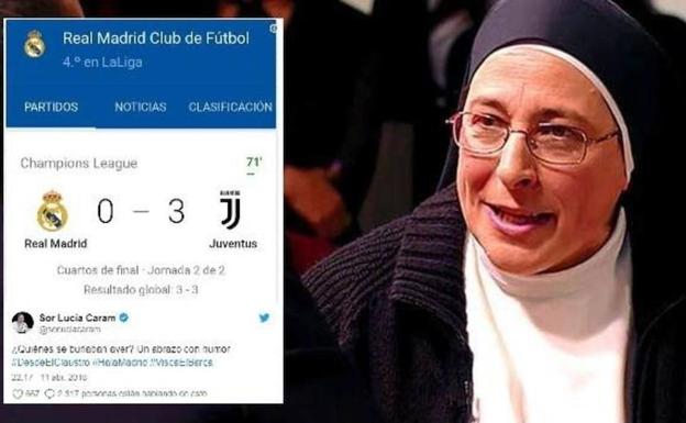 Un tuit antimadridista se vuelve en contra de sor Lucía Caram Un tuit antimadridista se vuelve en contra de sor Lucía Caram