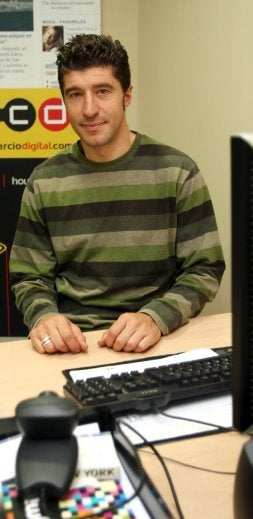 Chechu Rubiera, ayer en el videochat. / ALEX PIÑA/