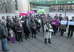 Acción de protesta contra el plan de evaluación docente. :: MARIO ROJAS/