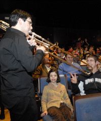 AUDITORIO. Un momento del concierto de ayer. / J. D./