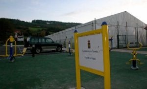 Las instalaciones que acogerán el mercadillo en Guimarán.
:: P.
G.-P./