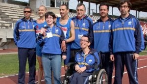 Integrantes del equipo asturiano en el Nacional . ::
E. C./