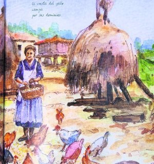 Las desaparecidas varas de hierba o facinas figuran en varias acuarelas./