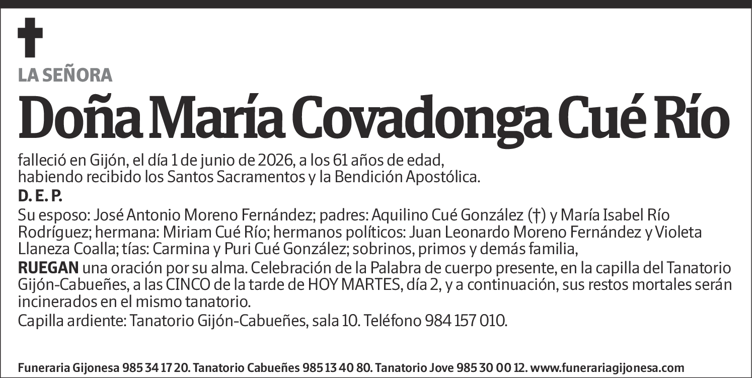 María Covadonga Cué Río