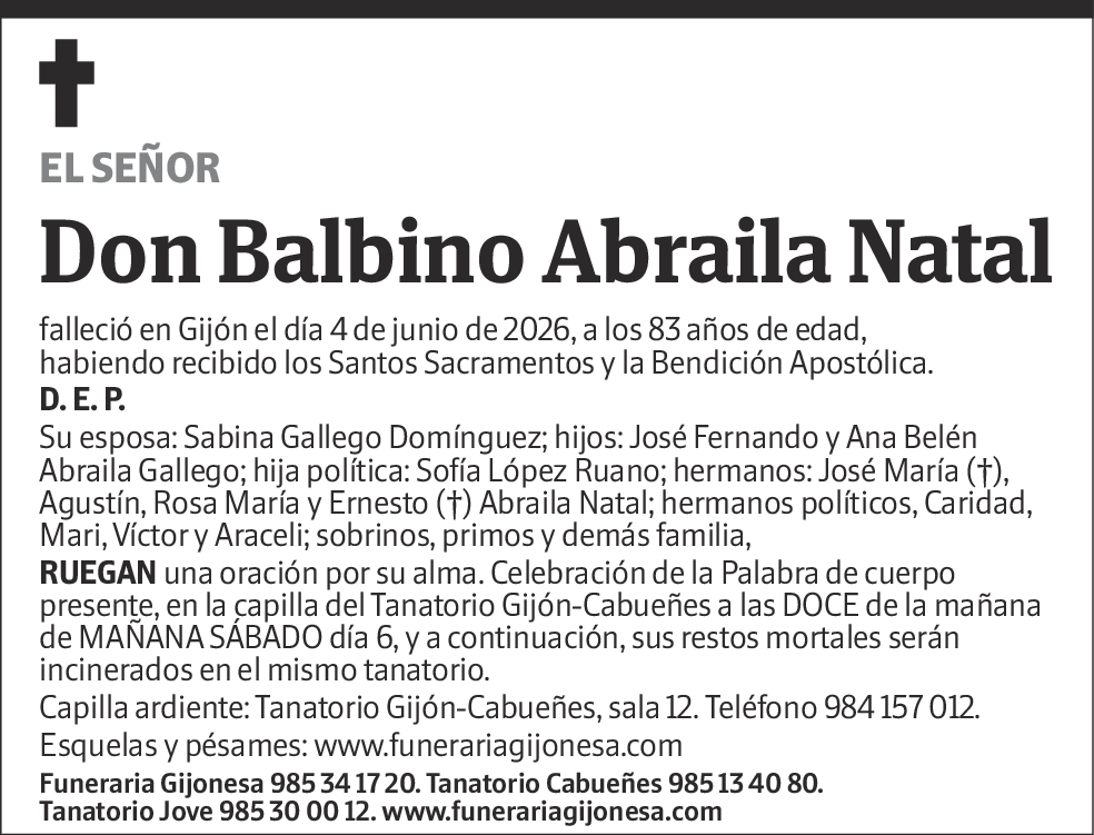 Balbino Abraila Natal