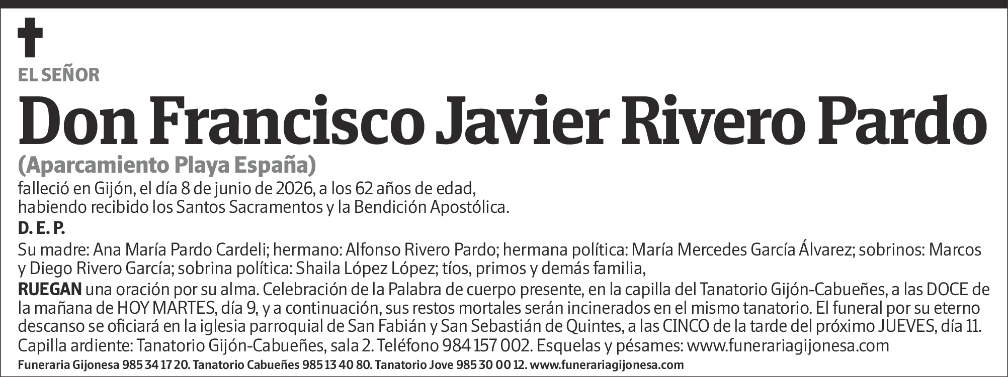Francisco Javier Rivero Pardo