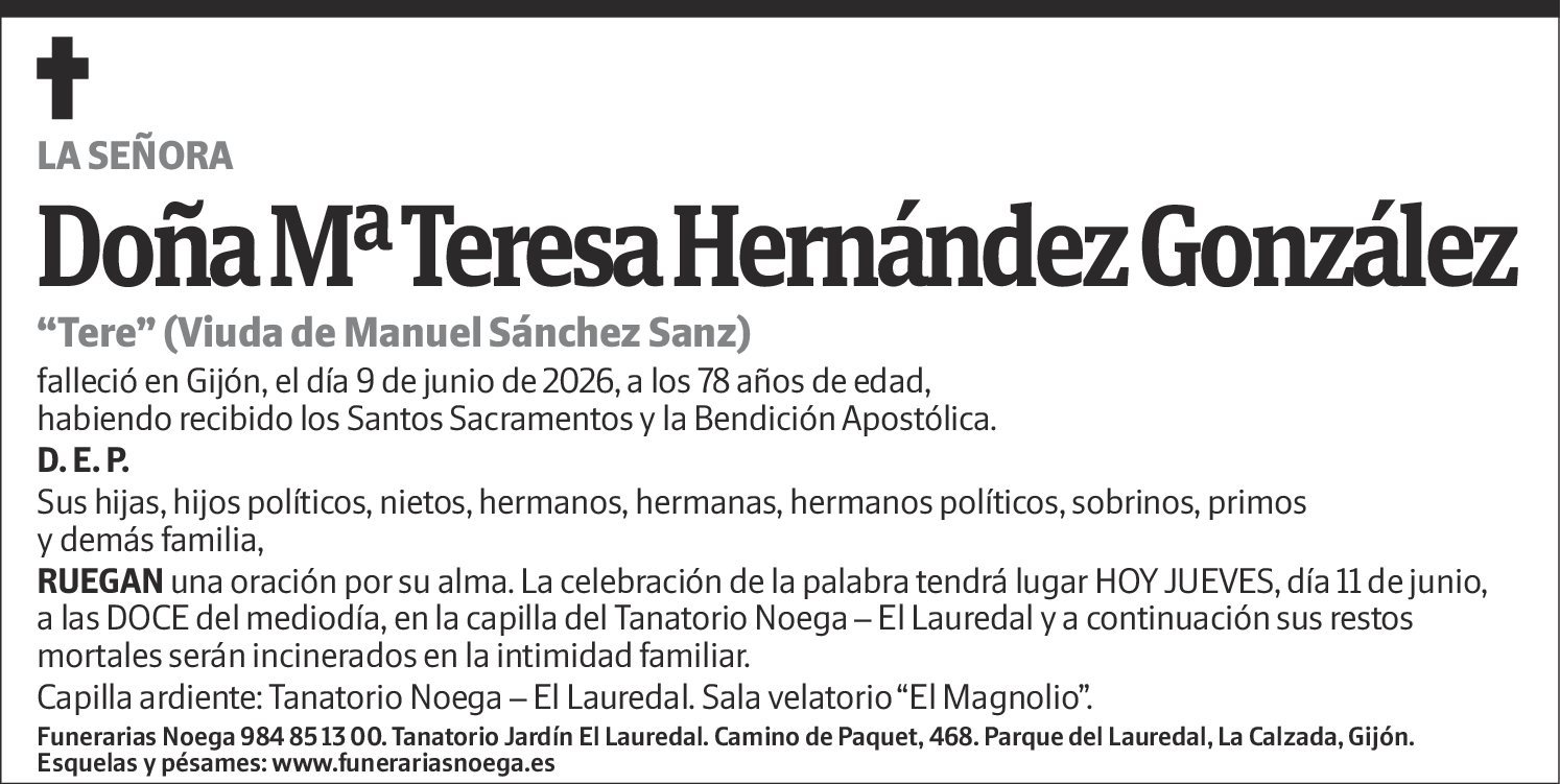 Mª Teresa Hernández González