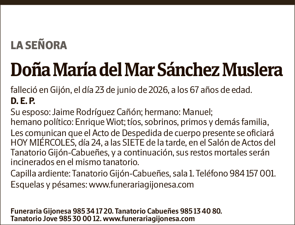 María del Mar Sánchez Muslera