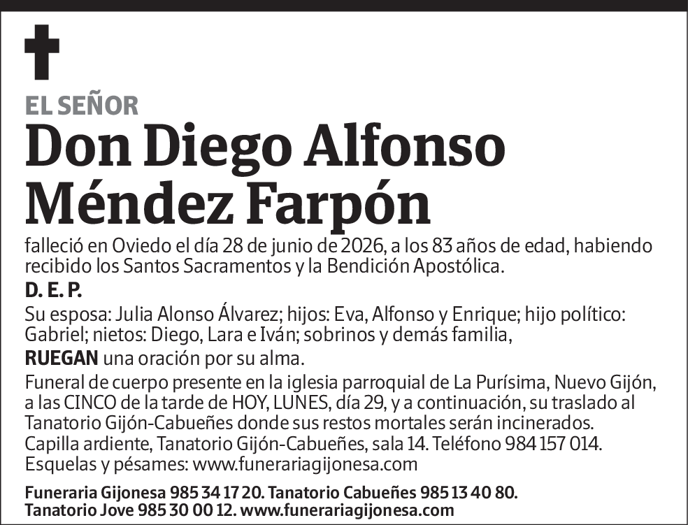 Diego Alfonso Méndez Farpon