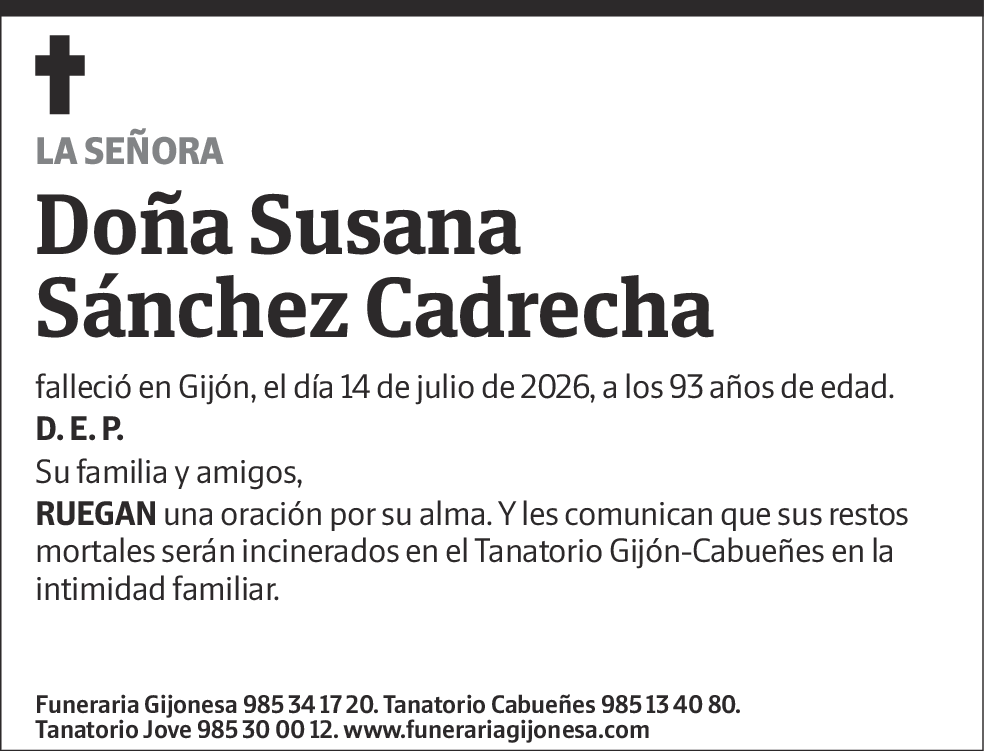 Susana Sánchez Cadrecha