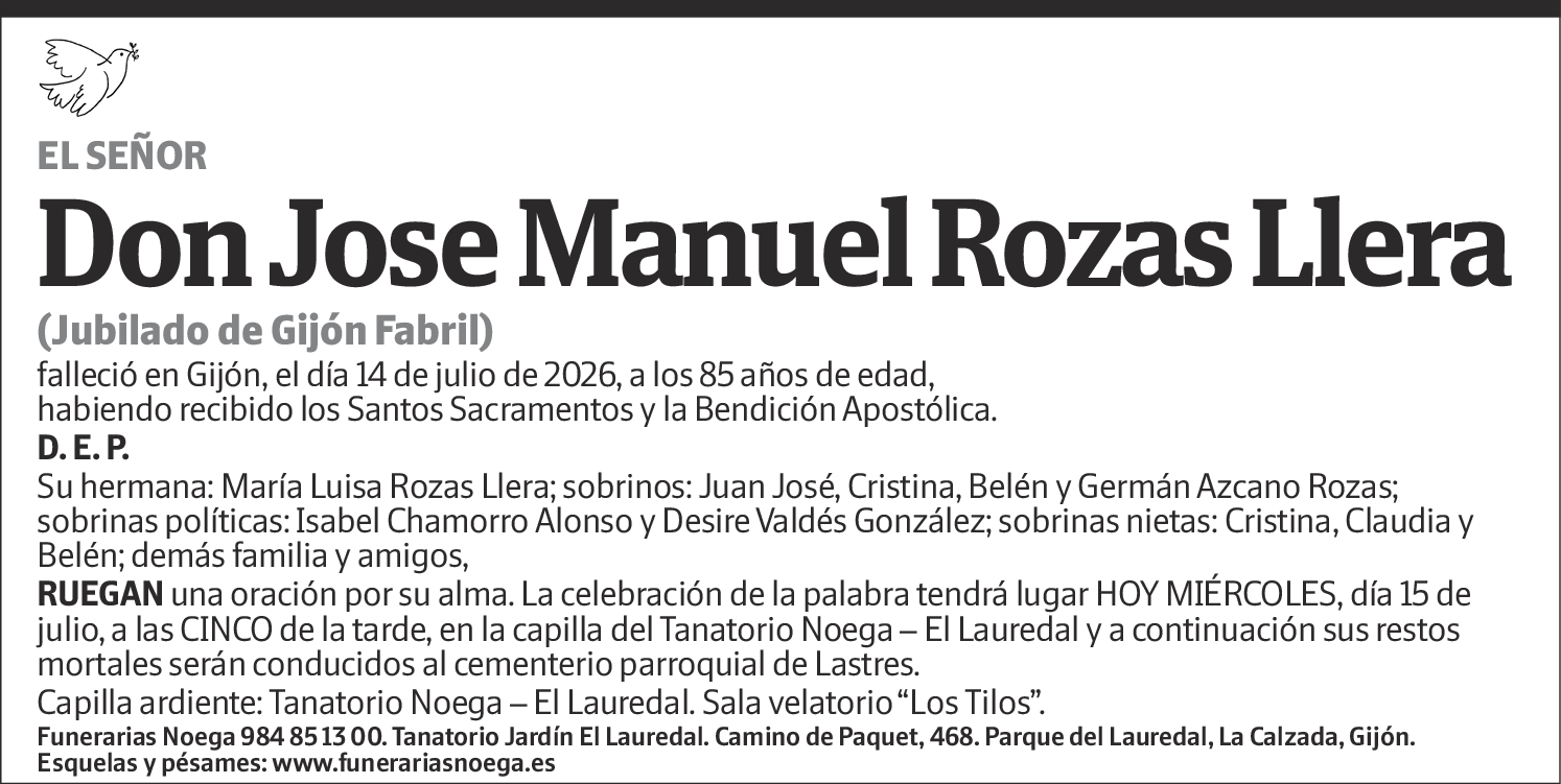 Jose Manuel Rozas Llera
