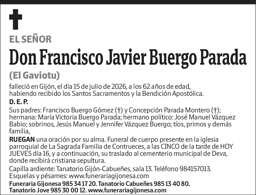 Francisco Javier Buergo Parada