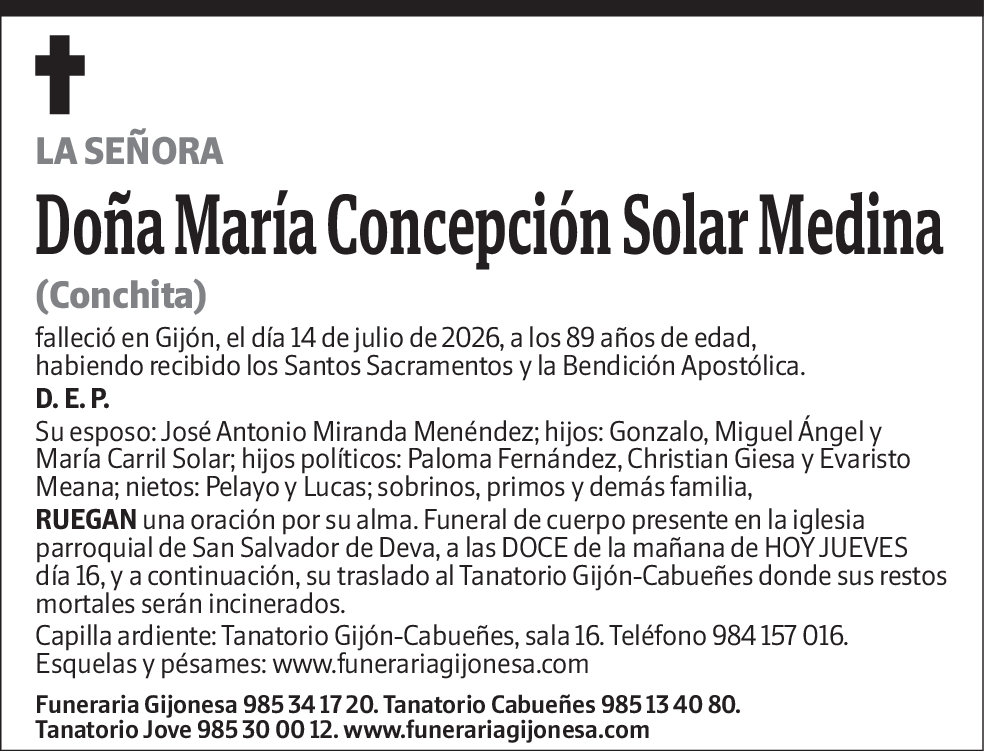 María Concepción Solar Medina