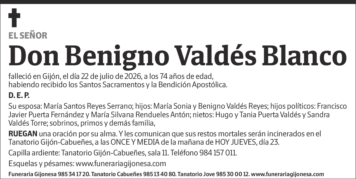 Benigno Valdés Blanco