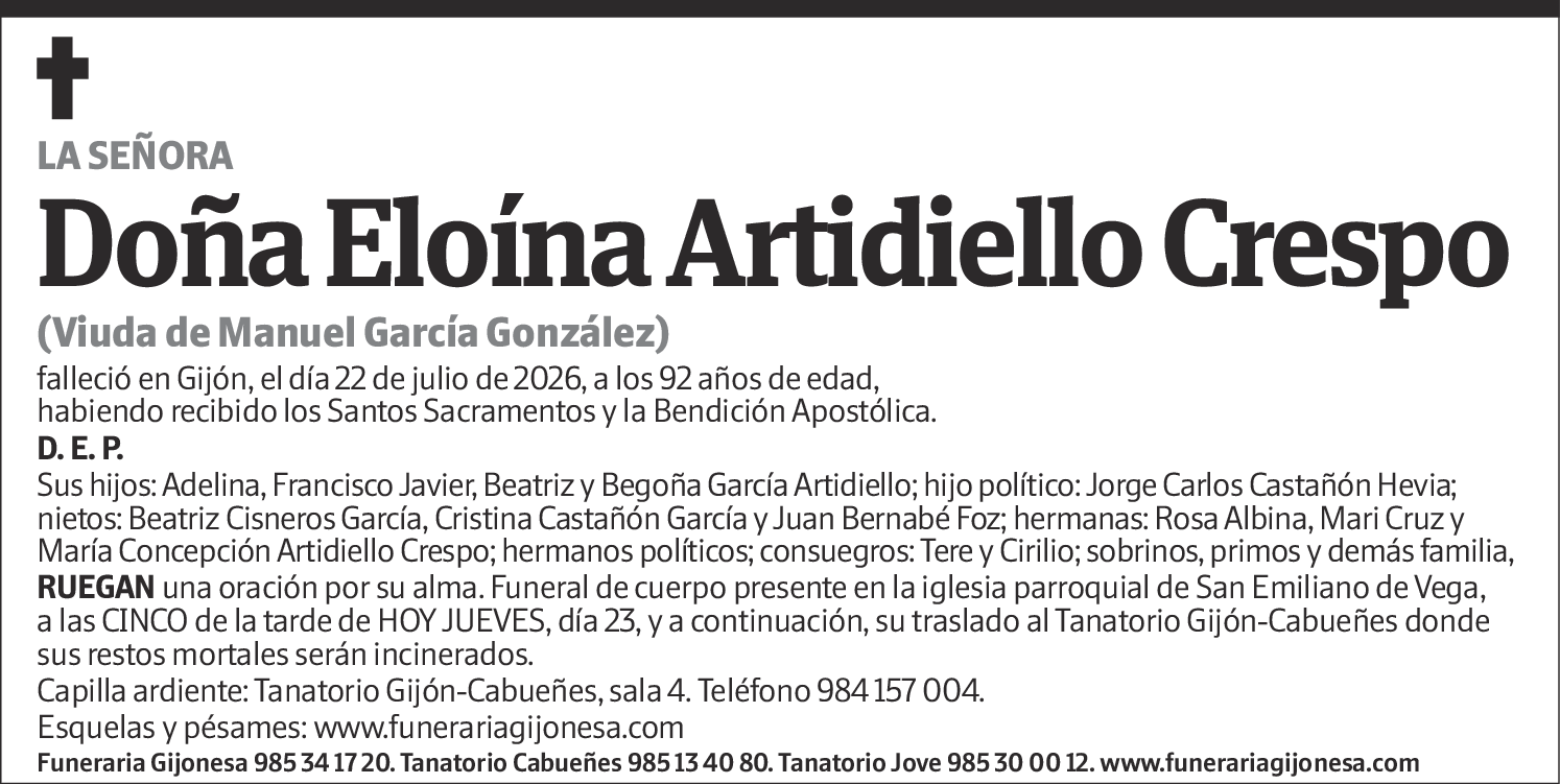 Eloína Artidiello Crespo