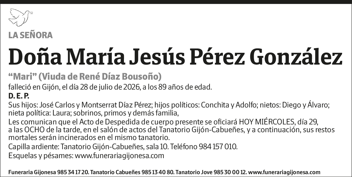 María Jesús Pérez González