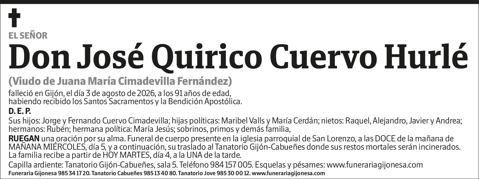 José Quirico Cuervo Hurlé