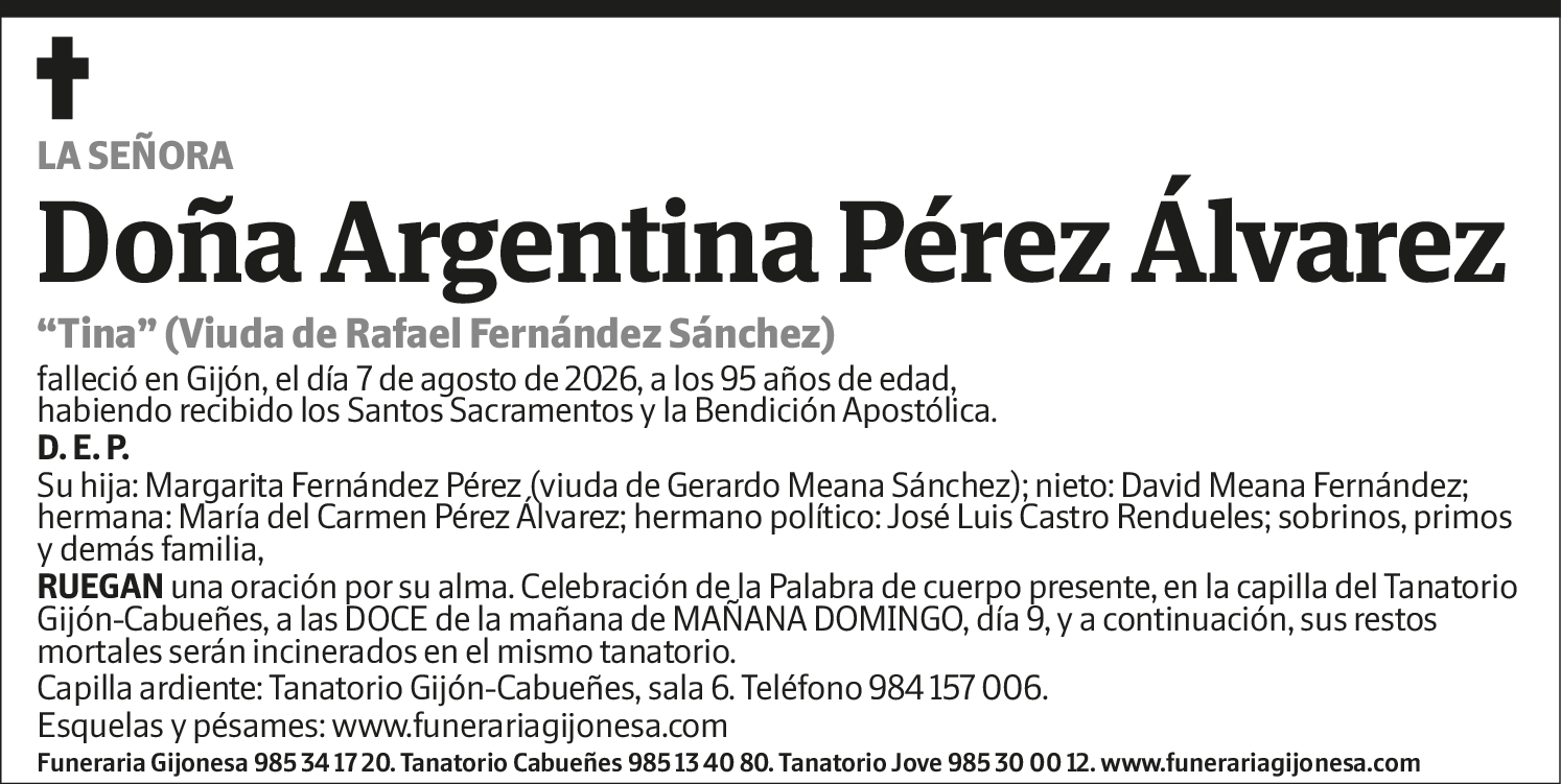 Argentina Pérez Álvarez