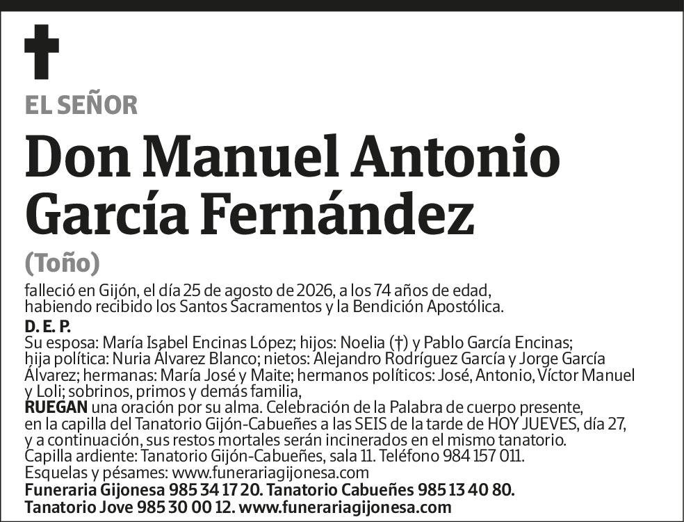 Manuel Antonio García Fernández