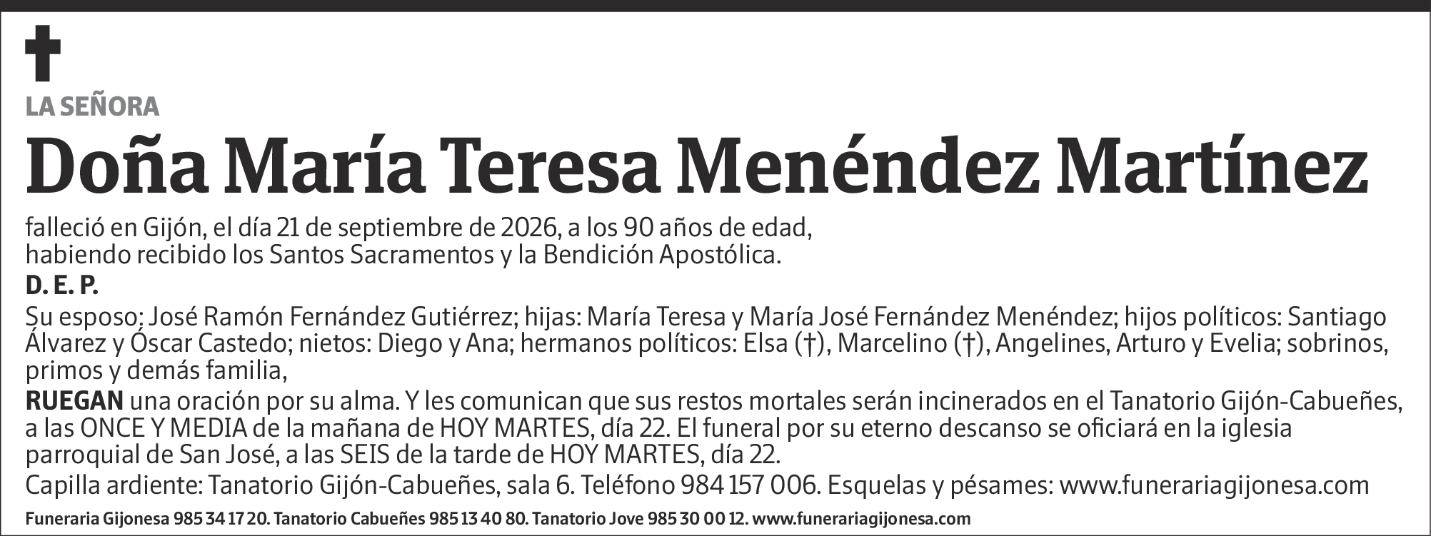 María Teresa Menéndez Martínez