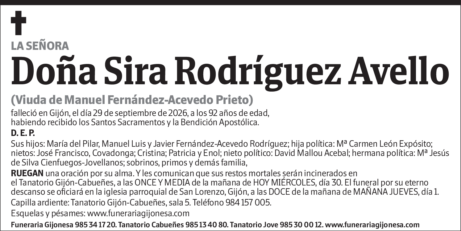 Sira Rodríguez Avello