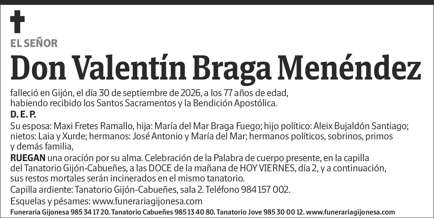 Valentín Braga Menéndez