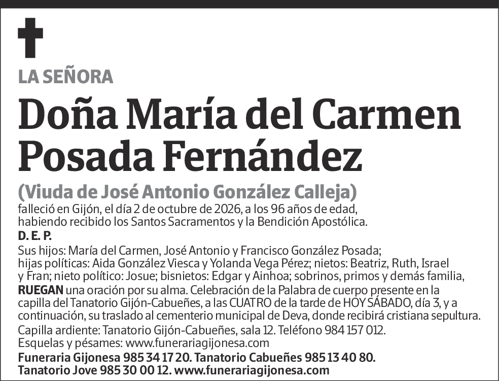 María del Carmen Posada Fernández