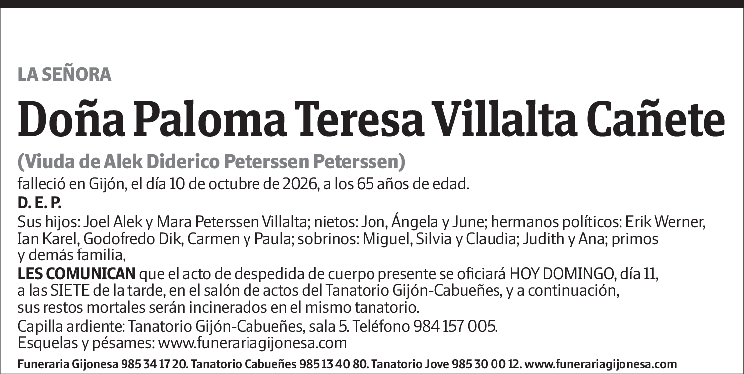 Paloma Teresa Villalta Cañete