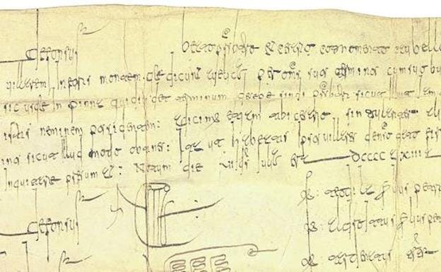 Alfonso III el Magno. Es el más tardío, muy cuidado en la forma y hace referencia a León. Está firmado por el rey, sus tres hijos, obispos y otros magnates. 