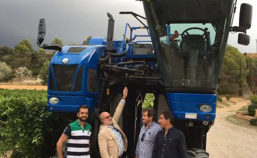 Con agricultores de Barbastro/