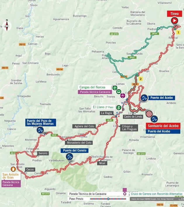 La Vuelta a España en Asturias Etapa 15 Horario y recorrido entre Tineo y El Acebo El Comercio
