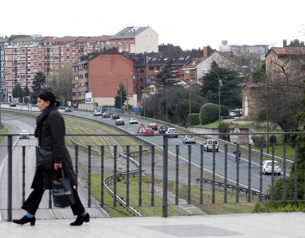 La entrada a Oviedo desde la autopista 'Y'. / ALEX PIÑA