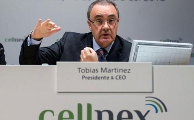 El consejero delegado de Cellnex, Tobías Martínez./Efe